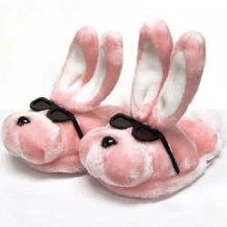 A writer, editor, and marketing consultant  who wears bunny slippers